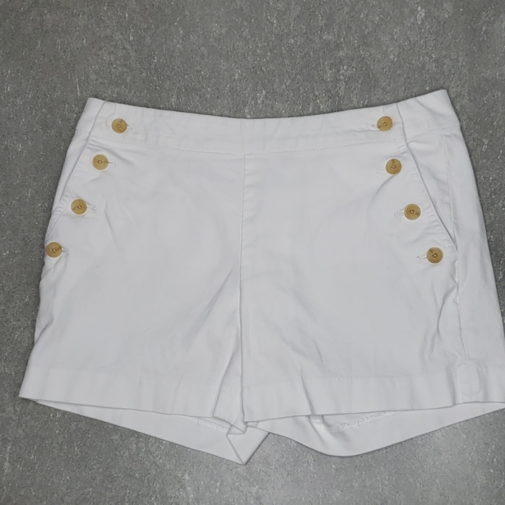 Banana Republic White High Waist Shorts
